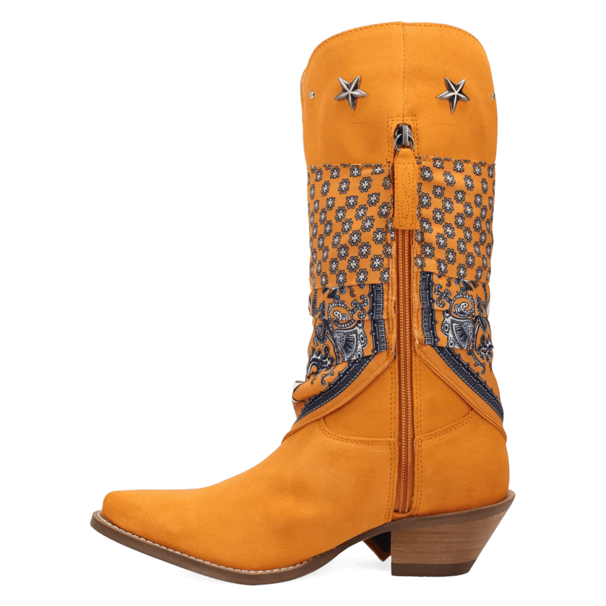 PRODUCT SHOT BANDIDA SUEDE BOOT AT 135 DEGREE OUTSIDE ANGLE