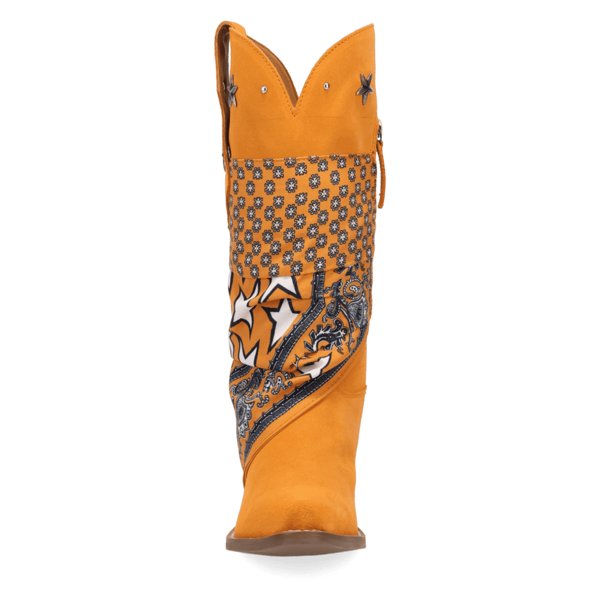 PRODUCT SHOT BANDIDA SUEDE BOOT AT FRONT ANGLE