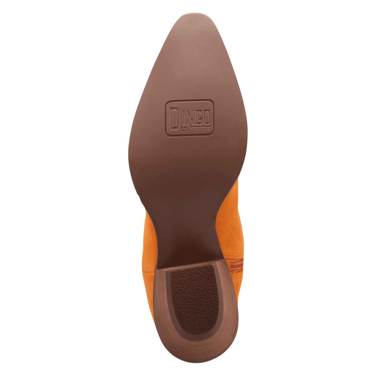 PRODUCT SHOT BANDIDA SUEDE BOOT AT OUTSOLE ANGLE