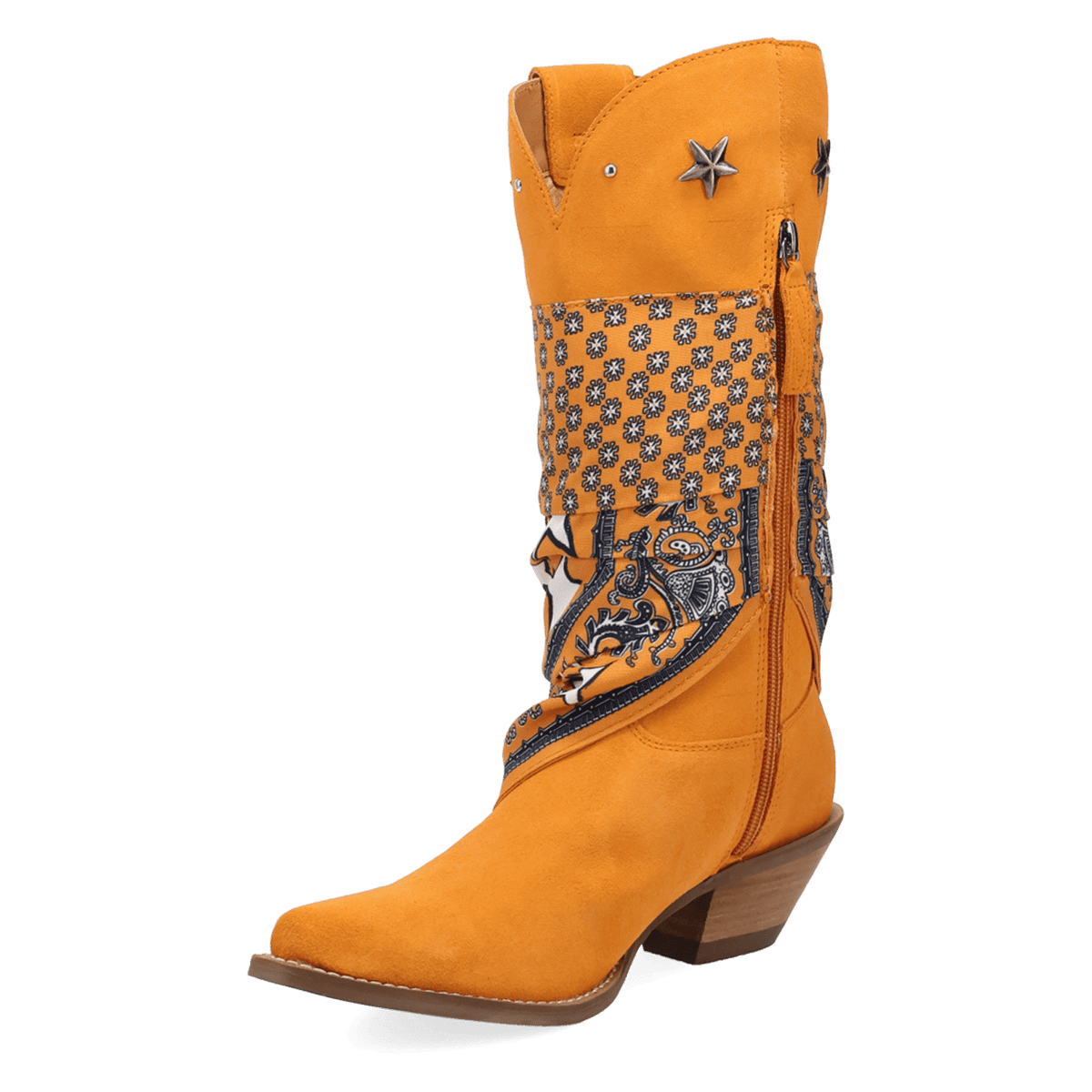 PRODUCT SHOT BANDIDA SUEDE BOOT AT 225 DEGREE ANGLE