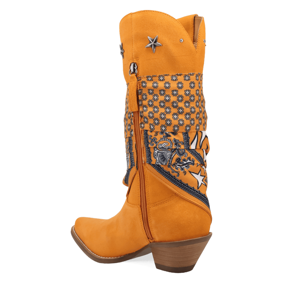 PRODUCT SHOT BANDIDA SUEDE BOOT AT 270 DEGREE ANGLE