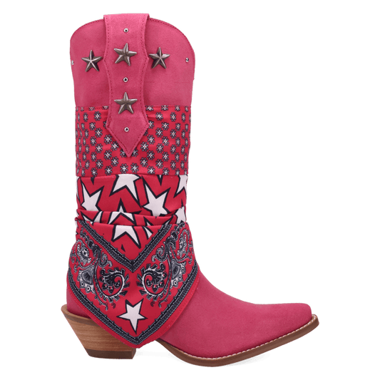 PRODUCT SHOT BANDIDA SUEDE BOOT AT 90 DEGREE INSIDE ANGLE