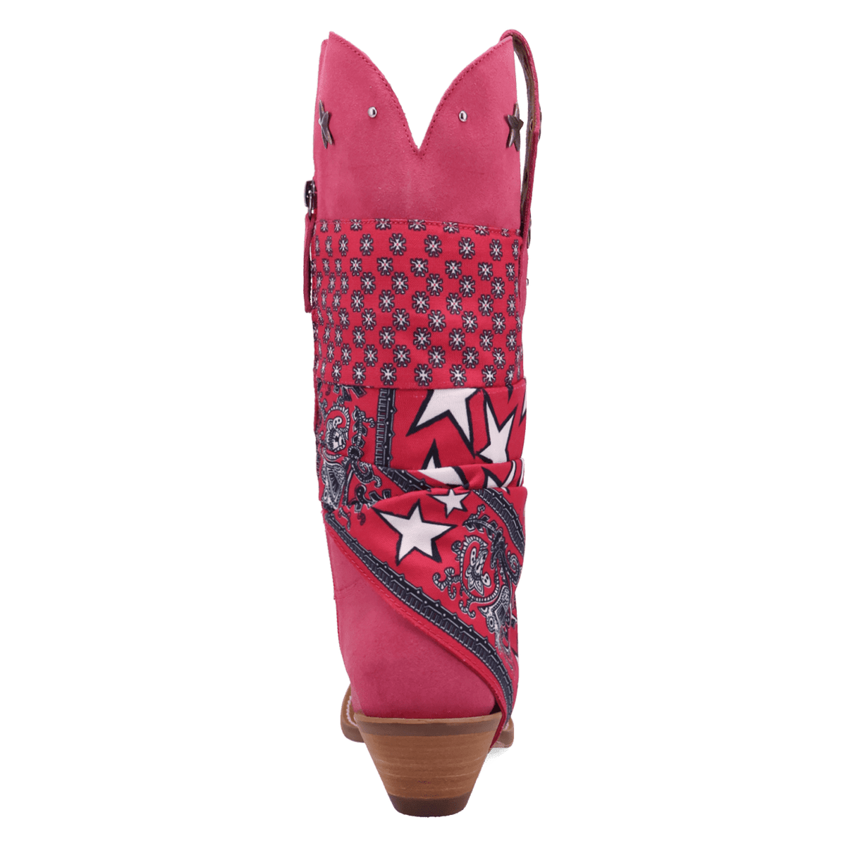 PRODUCT SHOT BANDIDA SUEDE BOOT AT 180 DEGREE BACK ANGLE