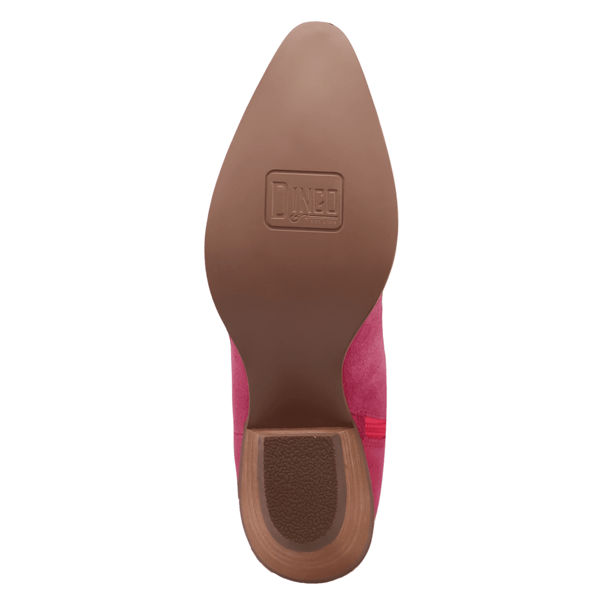 PRODUCT SHOT BANDIDA SUEDE BOOT AT OUTSOLE ANGLE