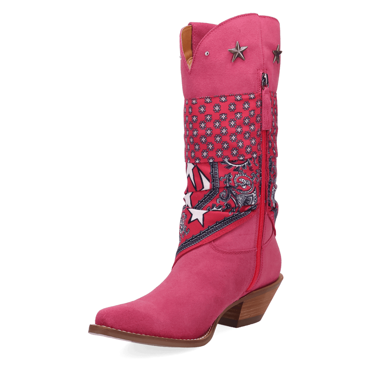 PRODUCT SHOT BANDIDA SUEDE BOOT AT 225 DEGREE ANGLE