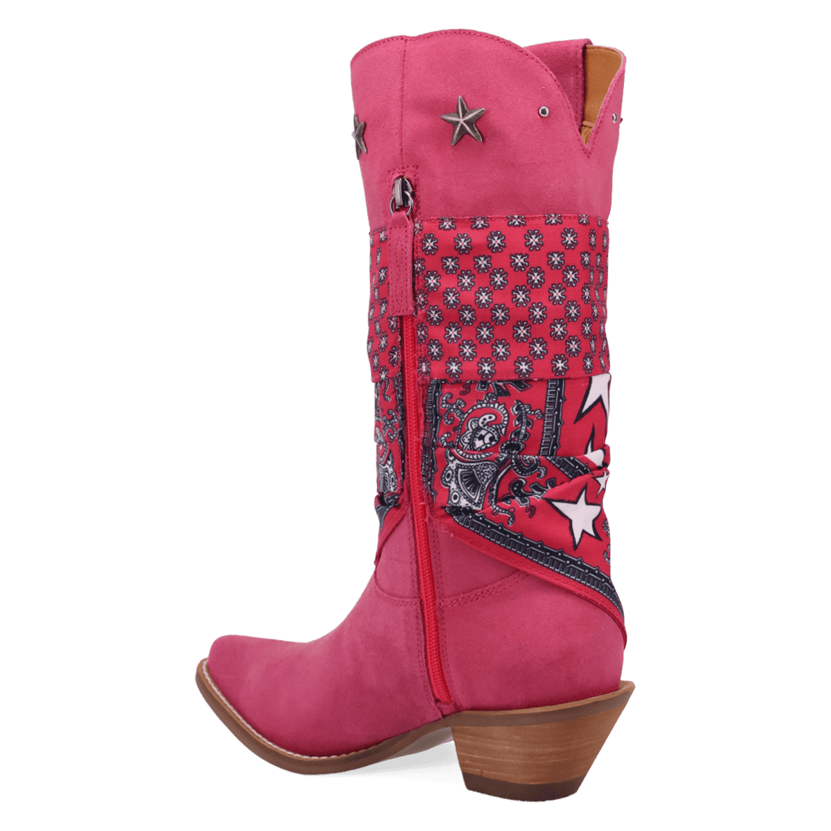 PRODUCT SHOT BANDIDA SUEDE BOOT AT 270 DEGREE ANGLE