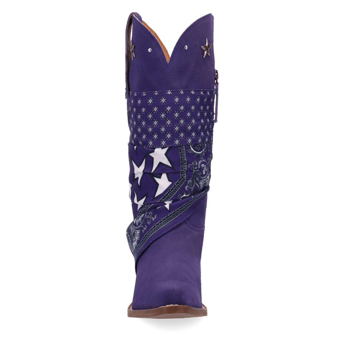 PRODUCT SHOT BANDIDA SUEDE BOOT AT FRONT ANGLE