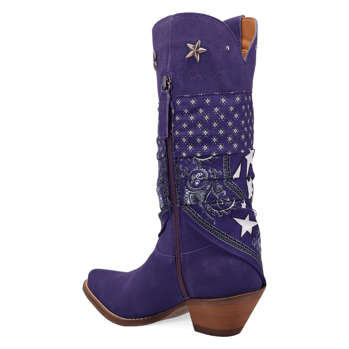 PRODUCT SHOT BANDIDA SUEDE BOOT AT 270 DEGREE ANGLE