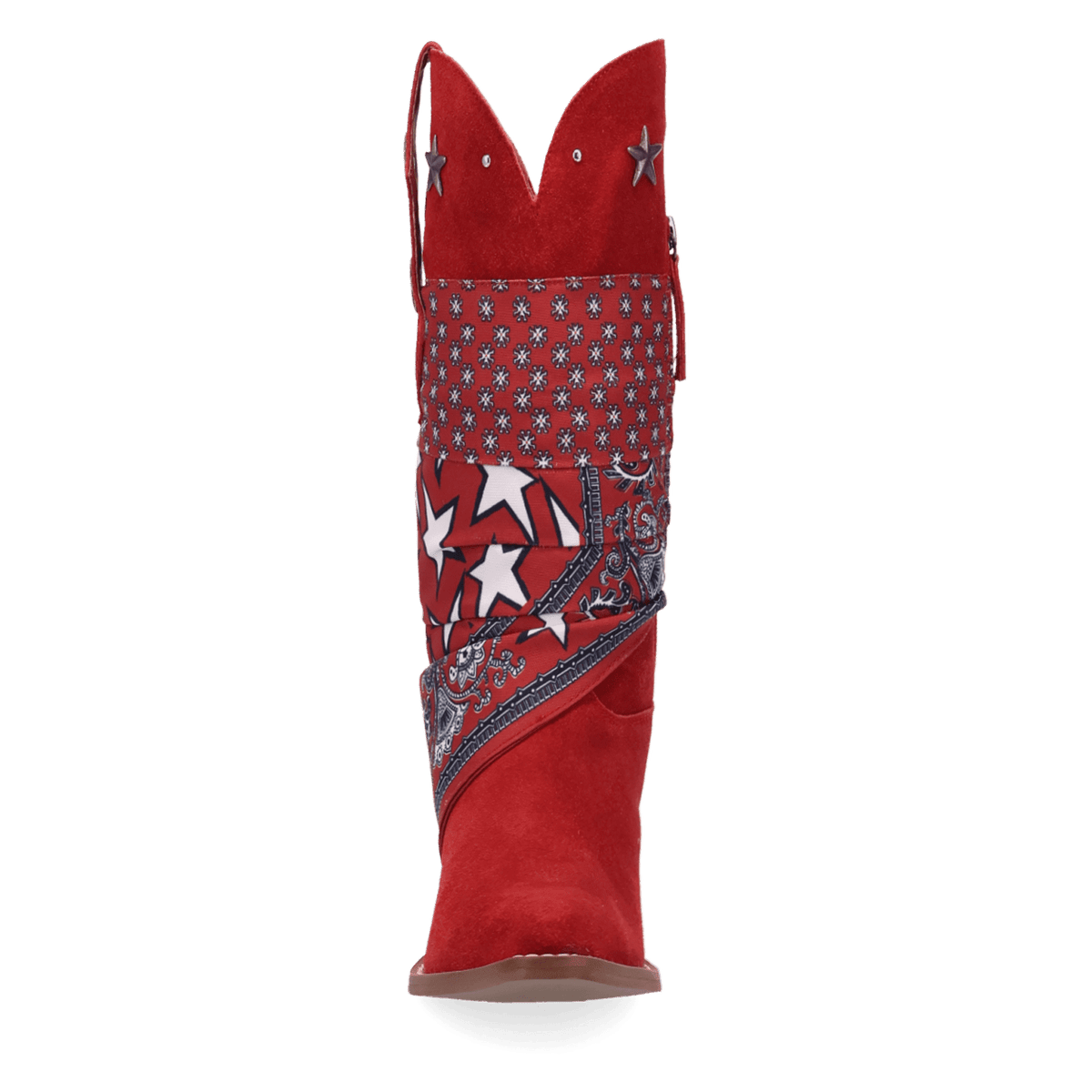 PRODUCT SHOT BANDIDA SUEDE BOOT AT FRONT ANGLE