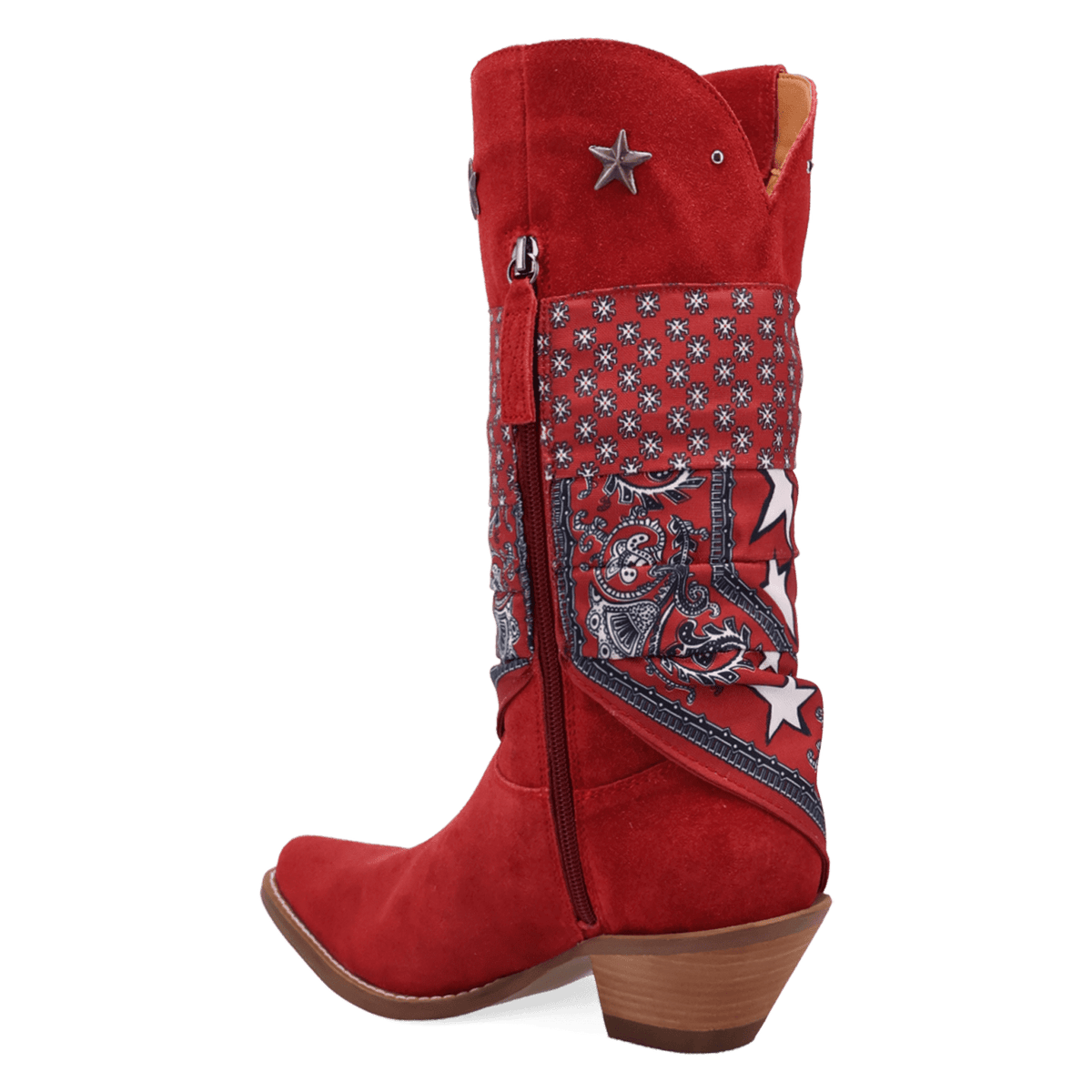 PRODUCT SHOT BANDIDA SUEDE BOOT AT 270 DEGREE ANGLE
