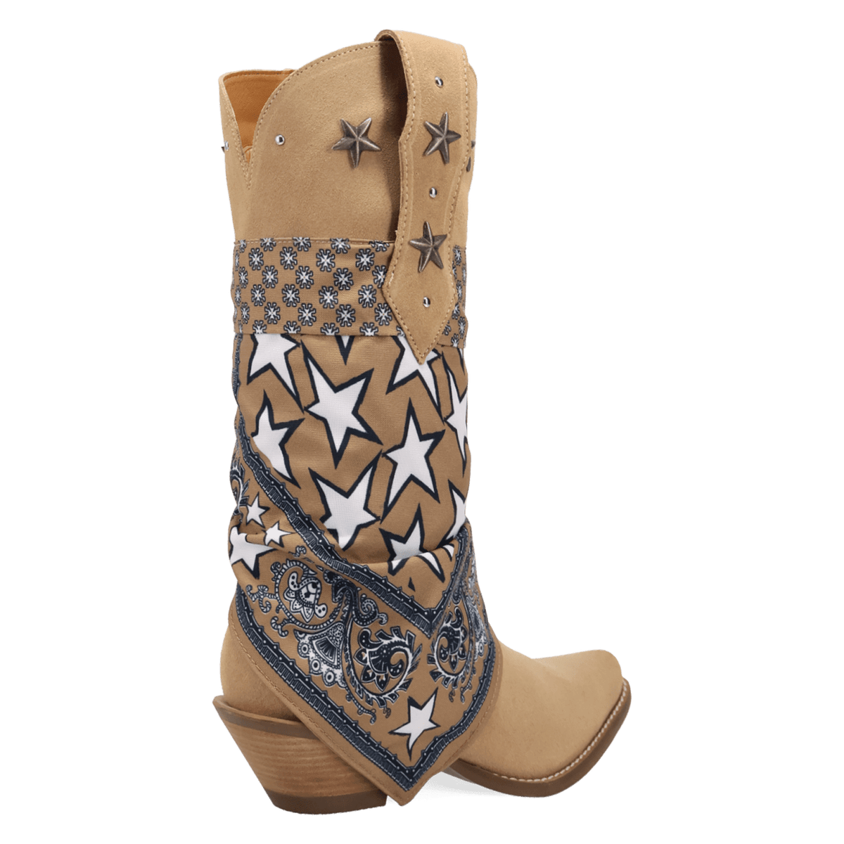 PRODUCT SHOT BANDIDA SUEDE BOOT AT 315 DEGREE ANGLE