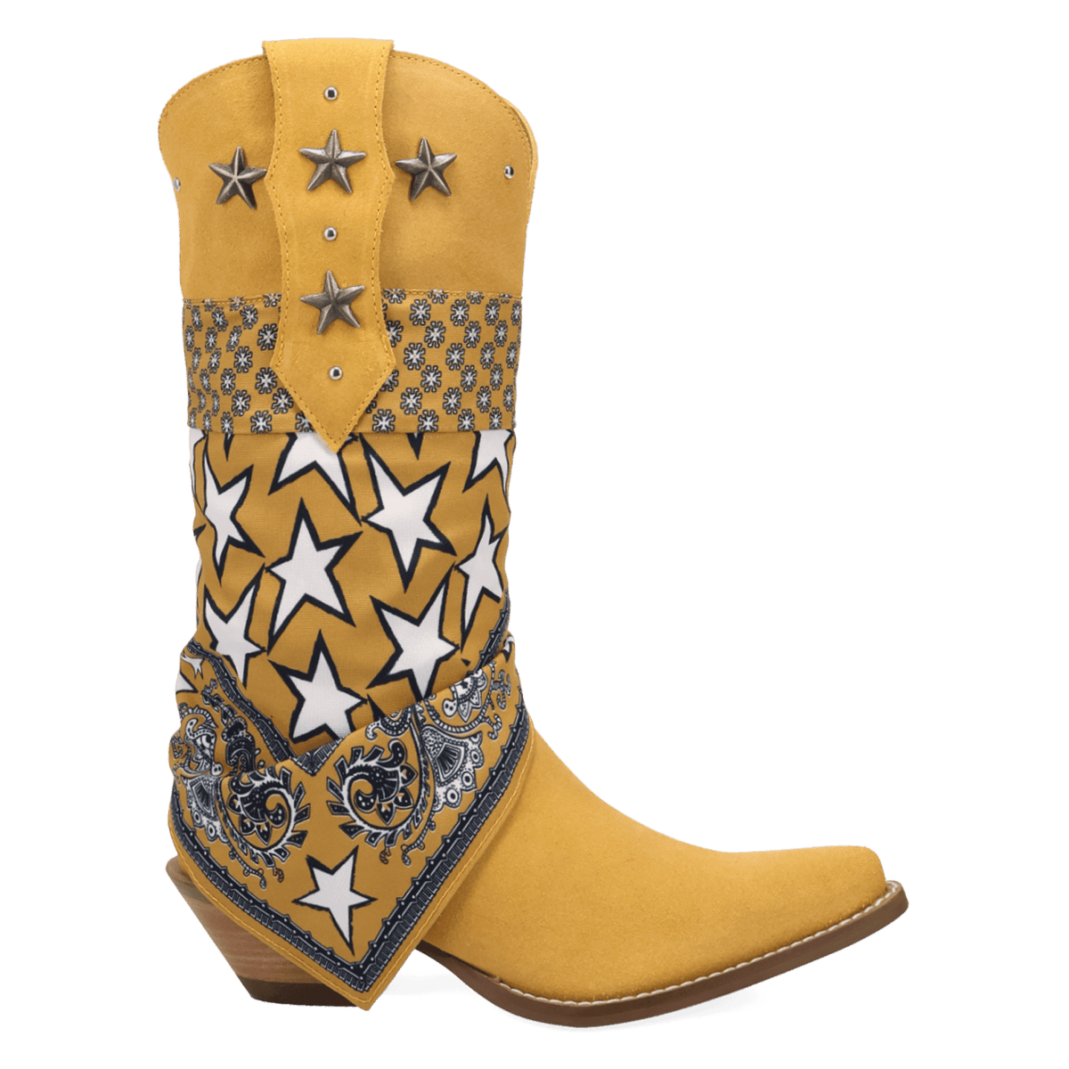 PRODUCT SHOT BANDIDA SUEDE BOOT AT 90 DEGREE INSIDE ANGLE