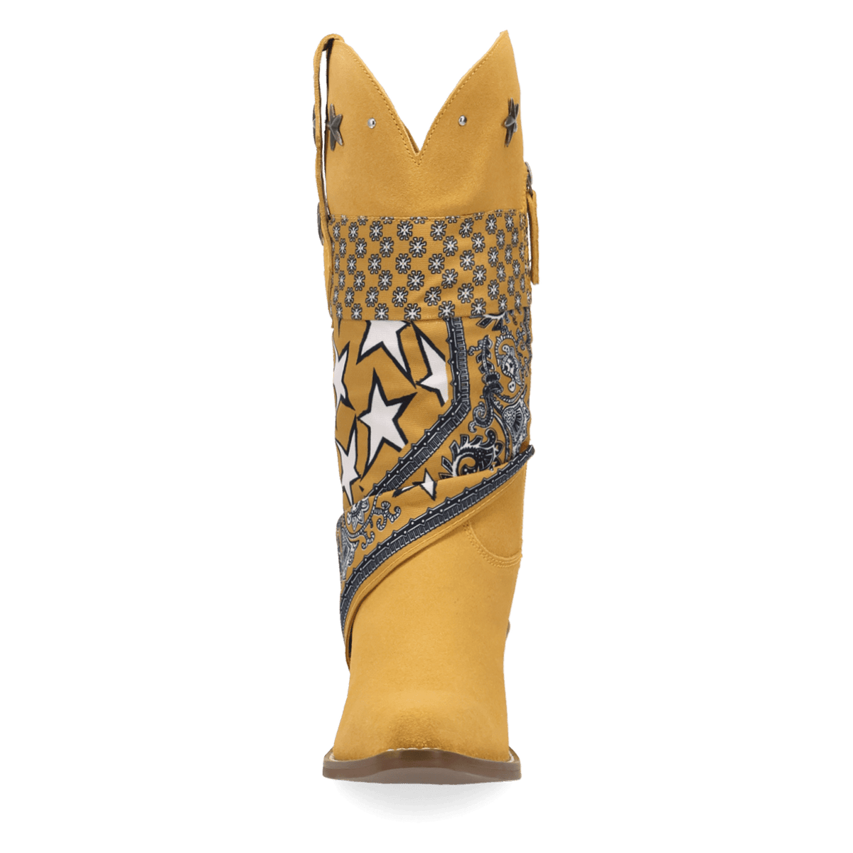 PRODUCT SHOT BANDIDA SUEDE BOOT AT FRONT ANGLE