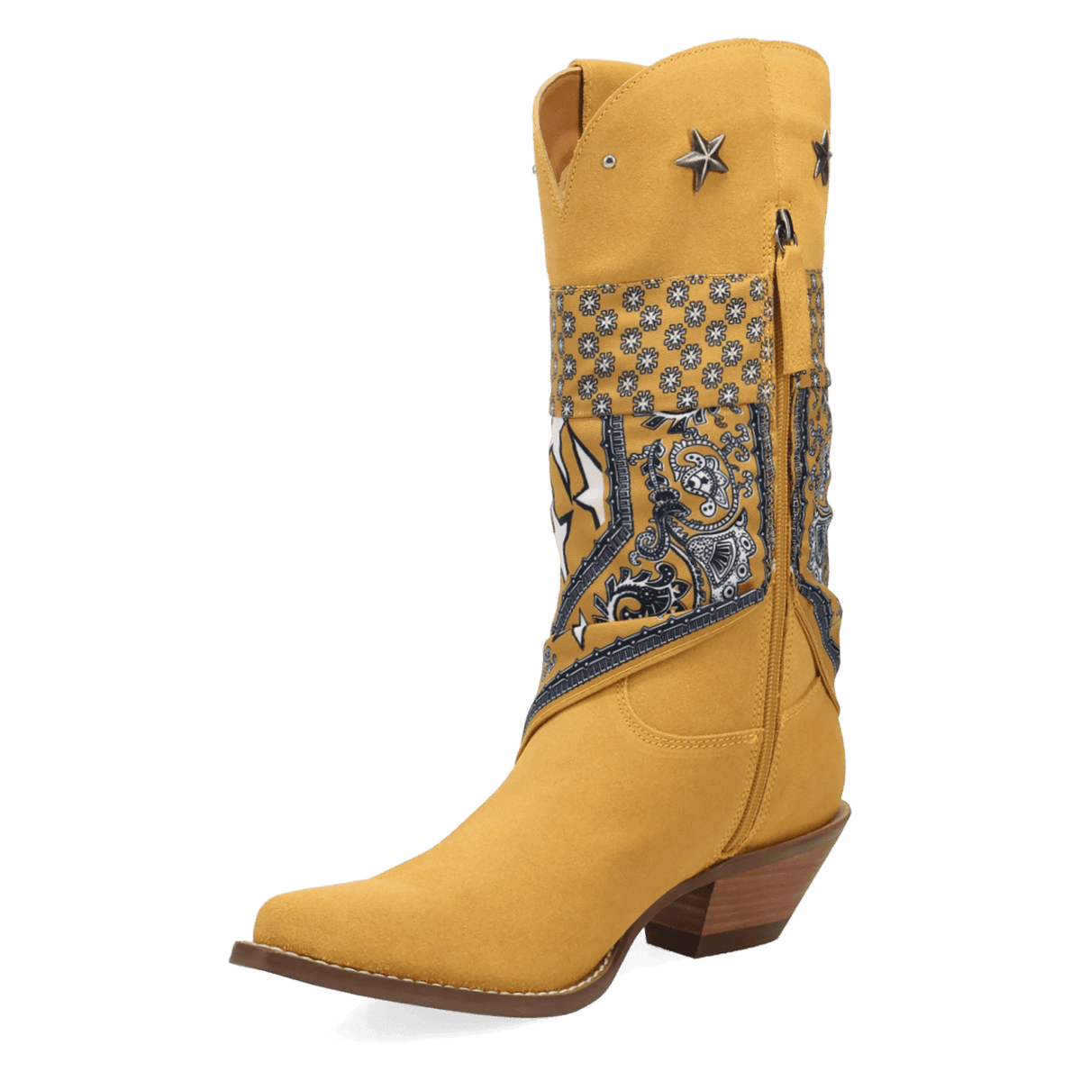 PRODUCT SHOT BANDIDA SUEDE BOOT AT 225 DEGREE ANGLE
