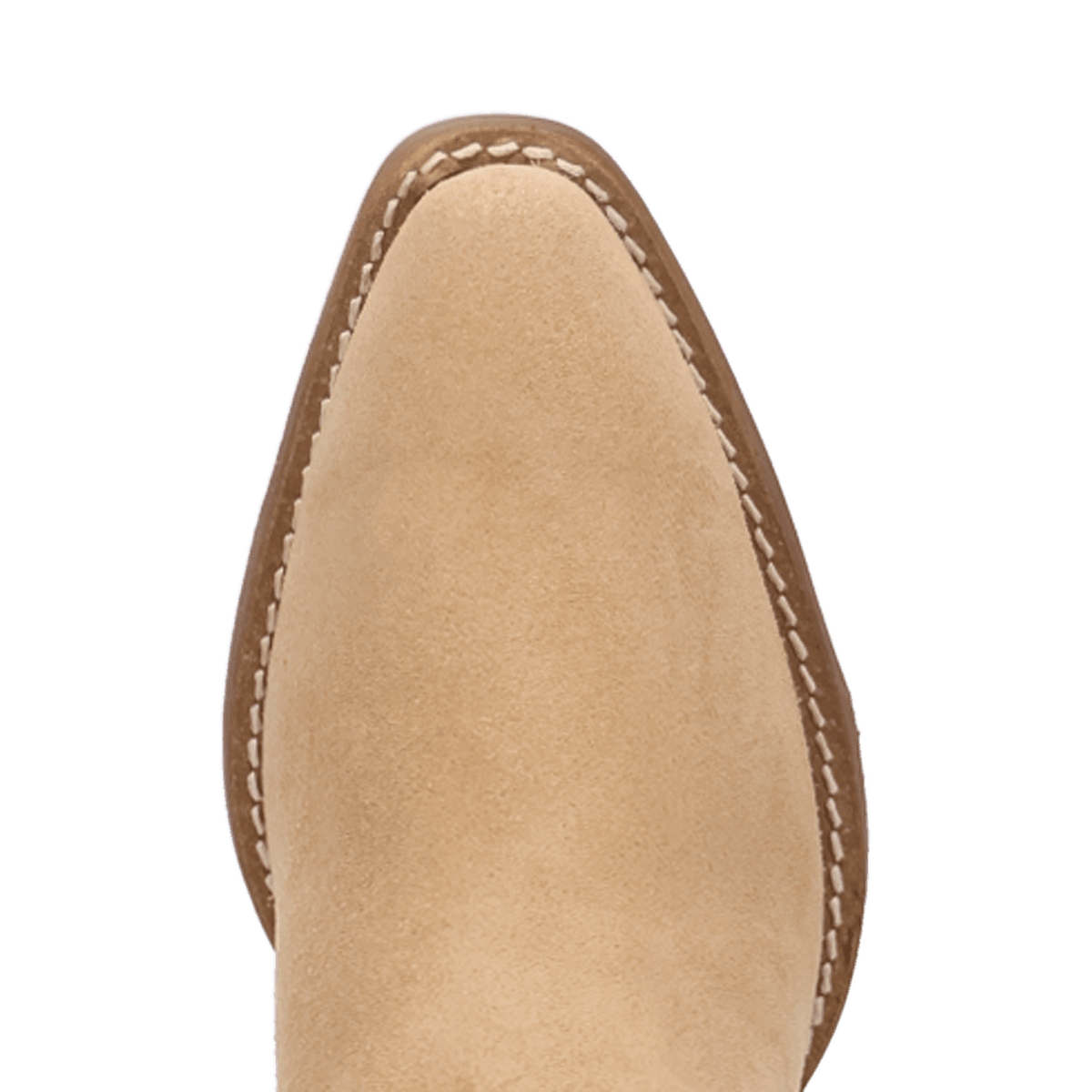 PRODUCT SHOT SUNDANCE SUEDE BOOTIE AT TOE ANGLE