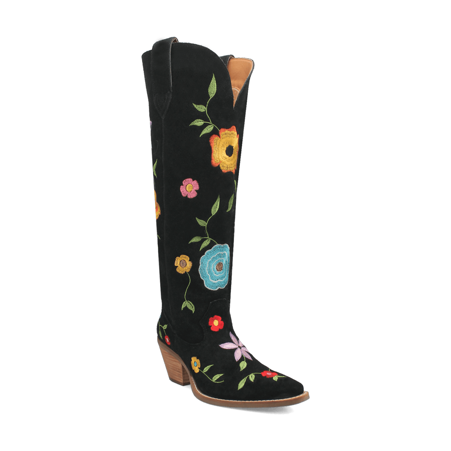 Angle 1, FLOWER POWER SUEDE BOOT