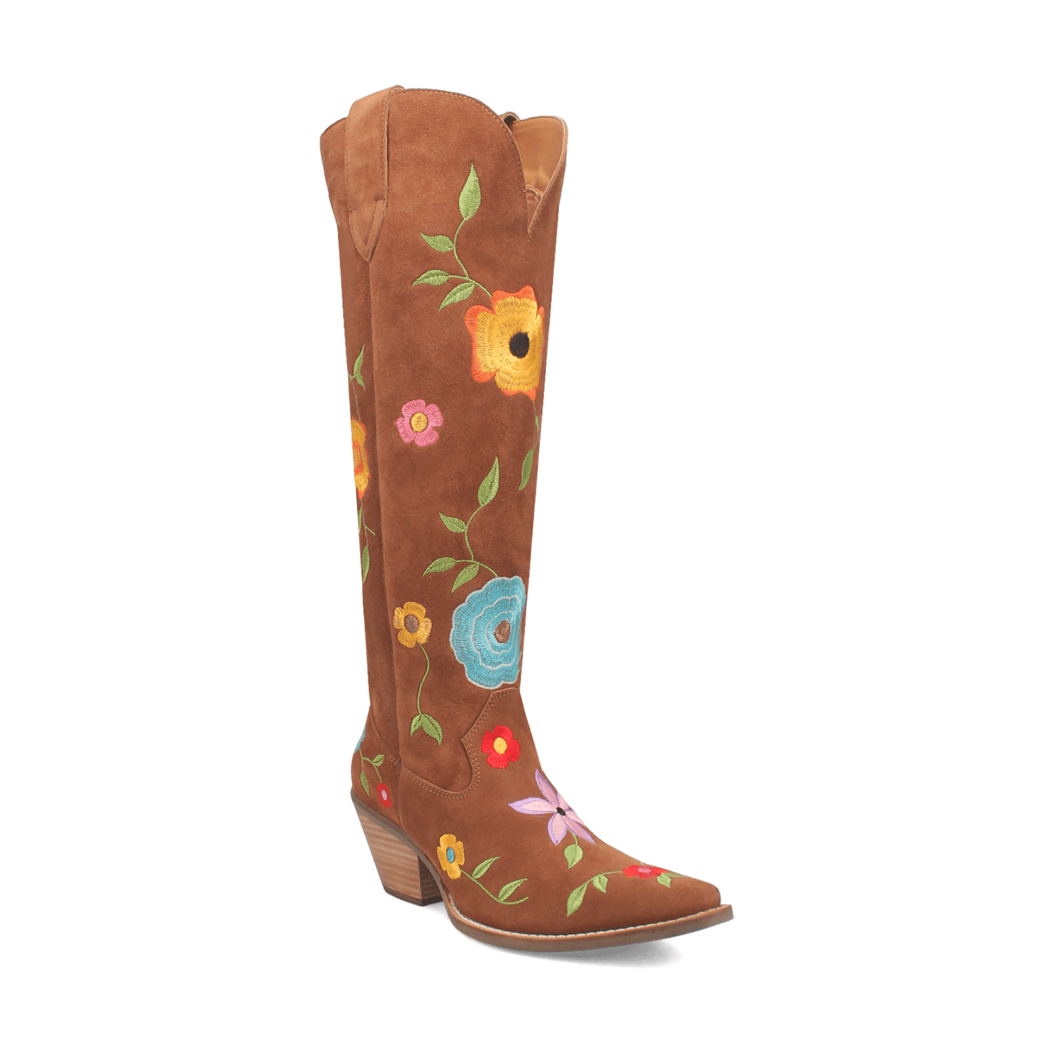 Angle 1, FLOWER POWER SUEDE BOOT