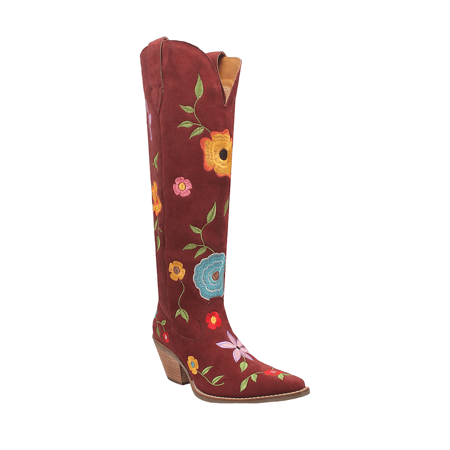 FLOWER POWER SUEDE BOOT