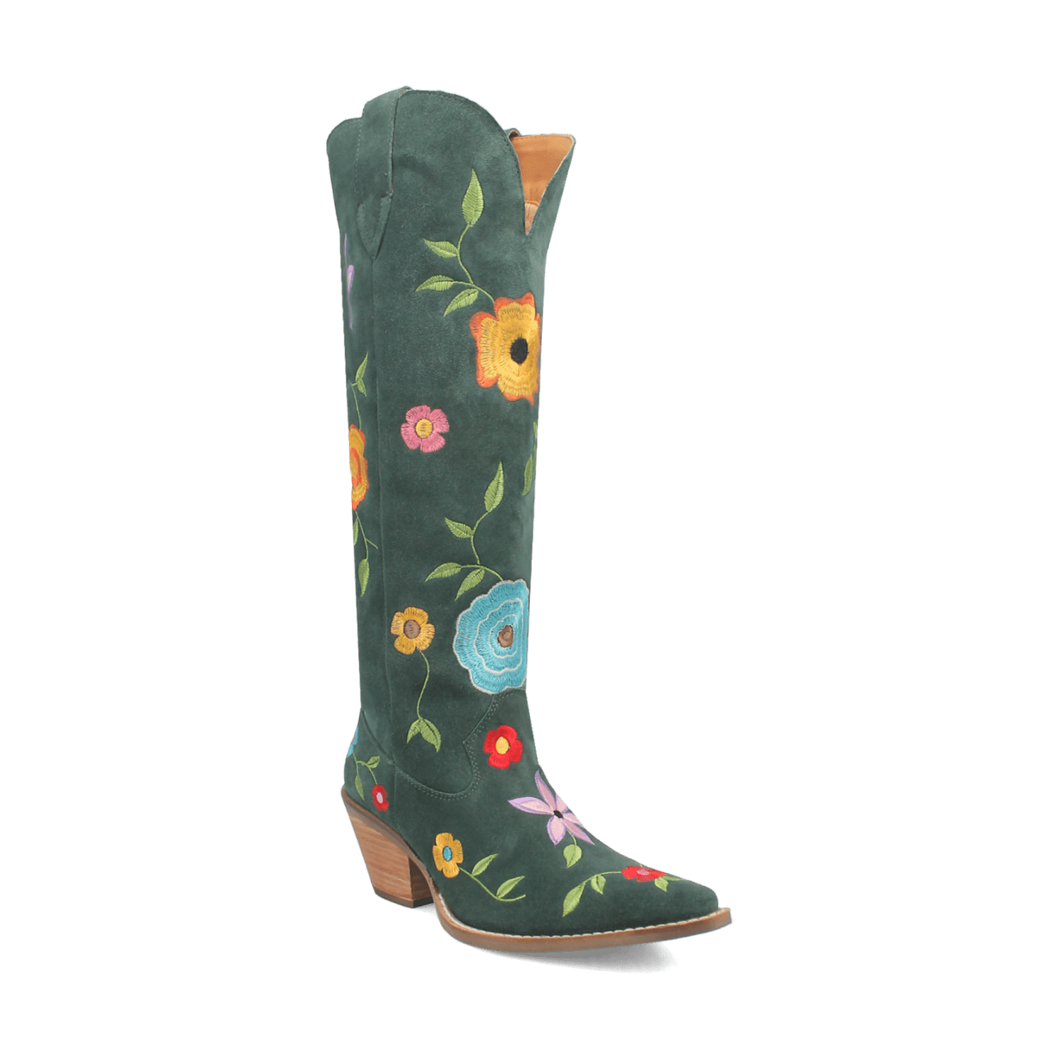 Angle 1, FLOWER POWER SUEDE BOOT