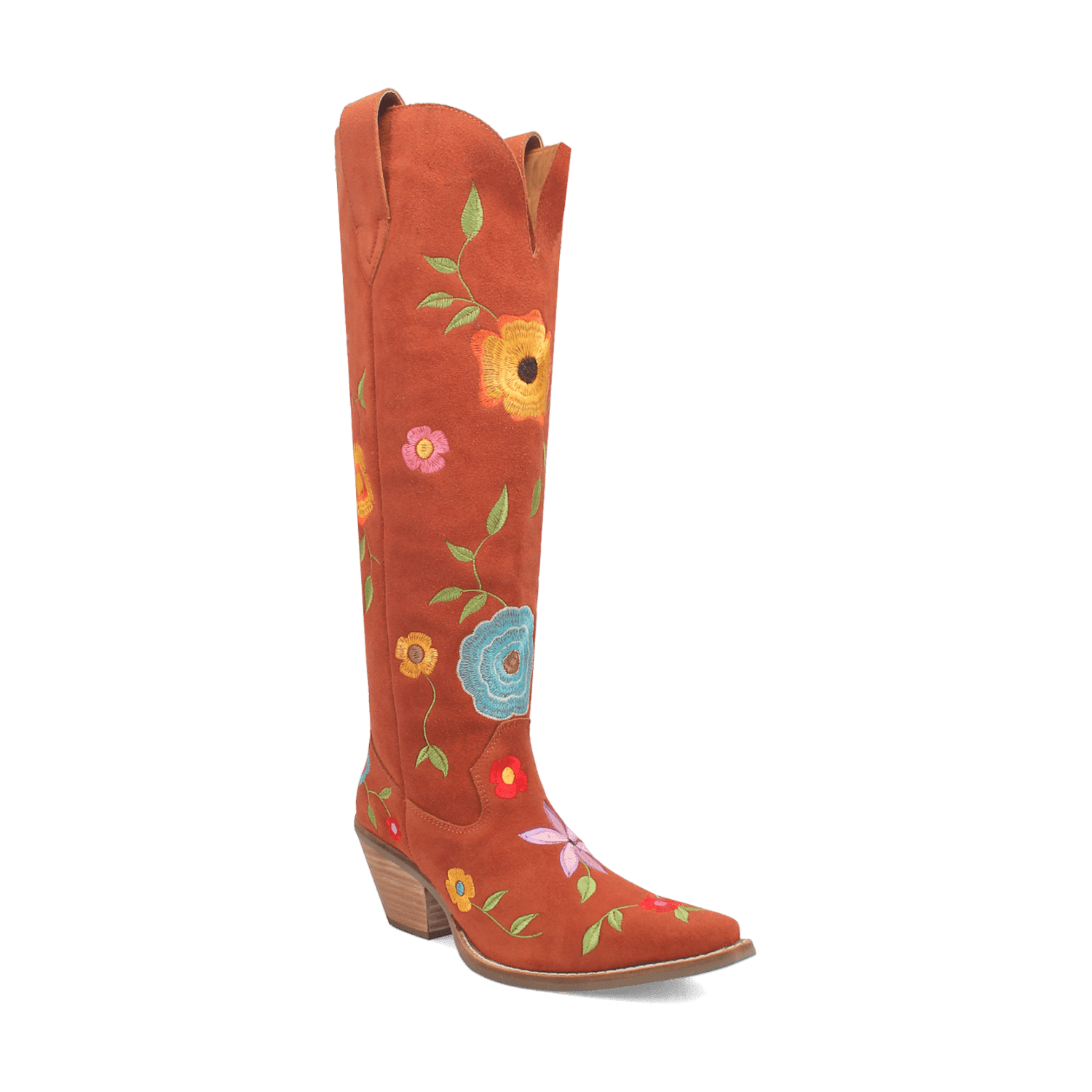 Angle 1, FLOWER POWER SUEDE BOOT