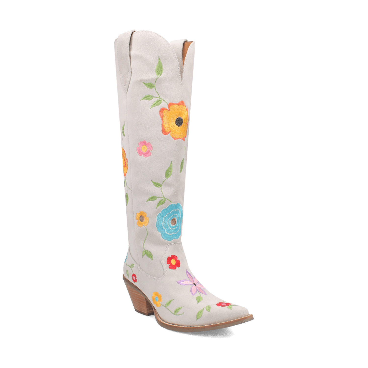 Angle 1, FLOWER POWER SUEDE BOOT