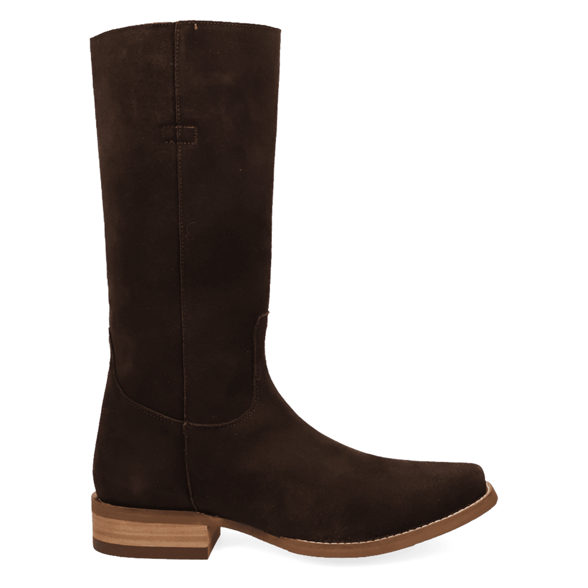 PRODUCT SHOT BOONE LEATHER BOOT AT 90 DEGREE INSIDE ANGLE