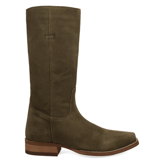 PRODUCT SHOT BOONE LEATHER BOOT AT 90 DEGREE INSIDE ANGLE