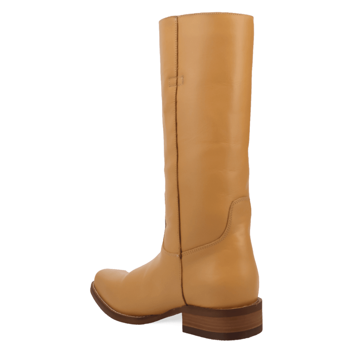 PRODUCT SHOT BOONE LEATHER BOOT AT 270 DEGREE ANGLE