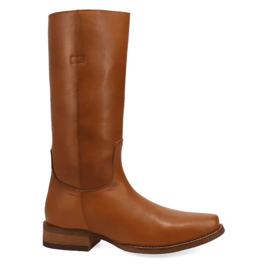 PRODUCT SHOT BOONE LEATHER BOOT AT 90 DEGREE INSIDE ANGLE