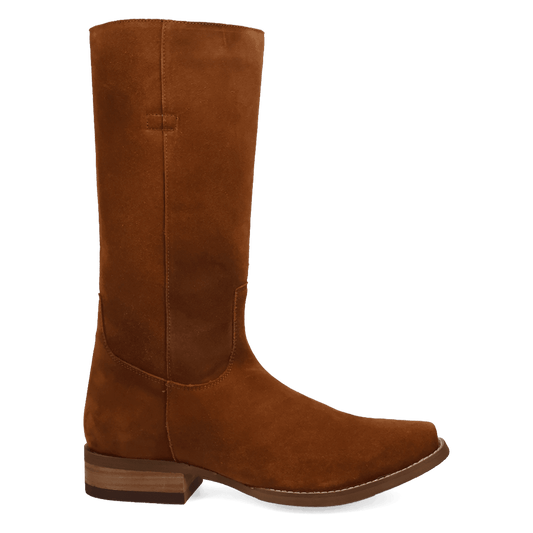 PRODUCT SHOT BOONE LEATHER BOOT AT 90 DEGREE INSIDE ANGLE