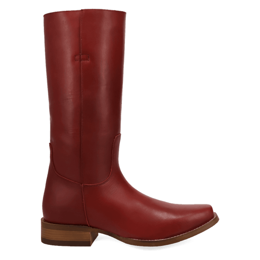 PRODUCT SHOT BOONE LEATHER BOOT AT 90 DEGREE INSIDE ANGLE