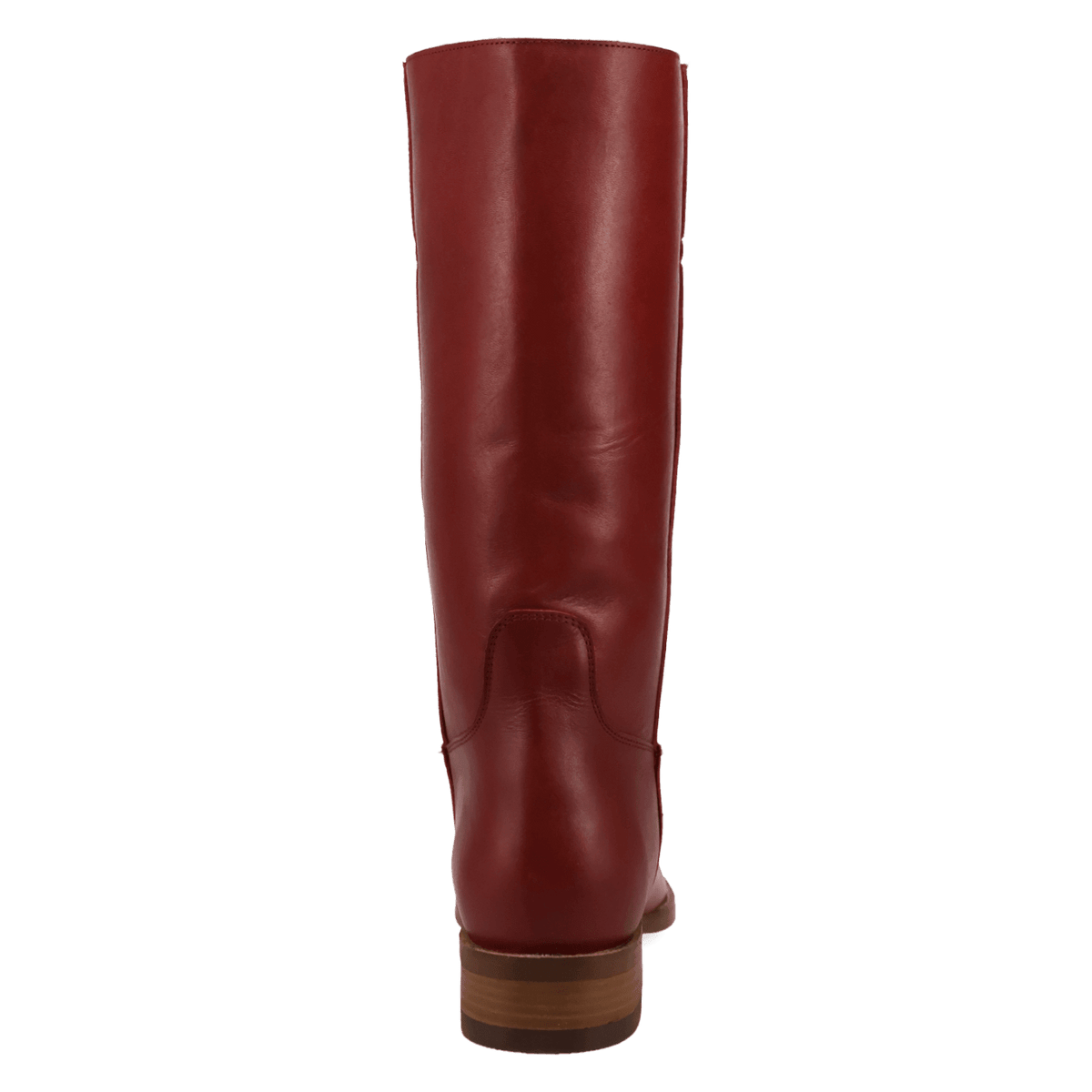 PRODUCT SHOT BOONE LEATHER BOOT AT 180 DEGREE BACK ANGLE