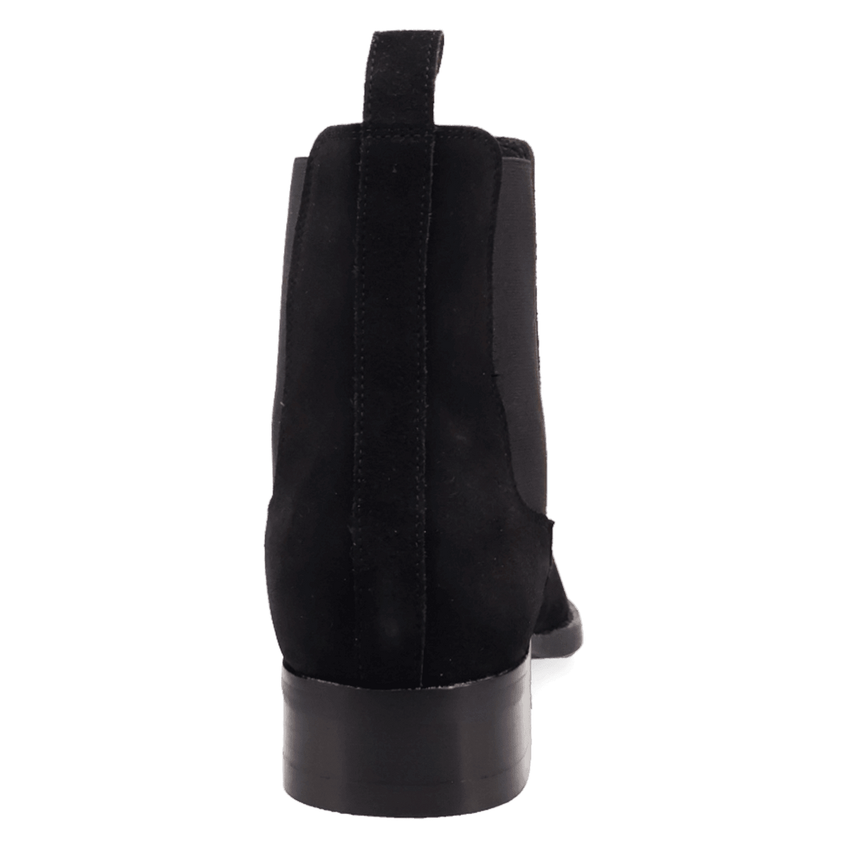 PRODUCT SHOT GENTRY LEATHER BOOTIE AT 180 DEGREE BACK ANGLE