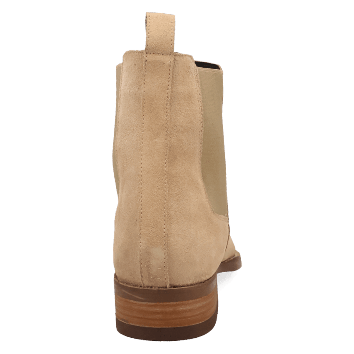 PRODUCT SHOT GENTRY LEATHER BOOTIE AT 180 DEGREE BACK ANGLE
