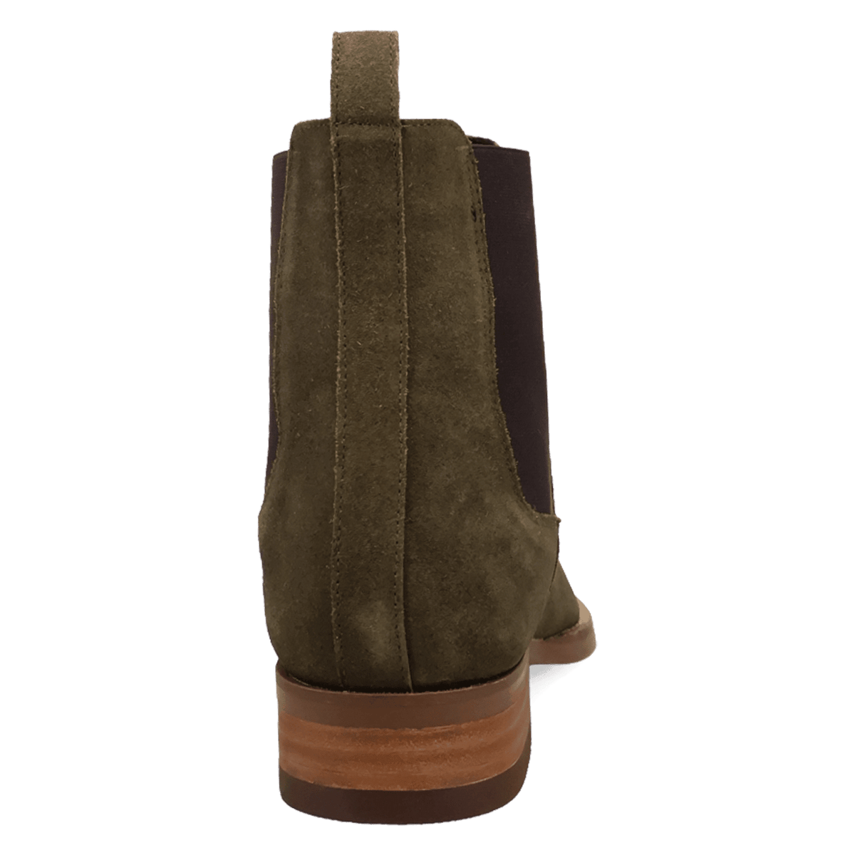 PRODUCT SHOT GENTRY LEATHER BOOTIE AT 180 DEGREE BACK ANGLE