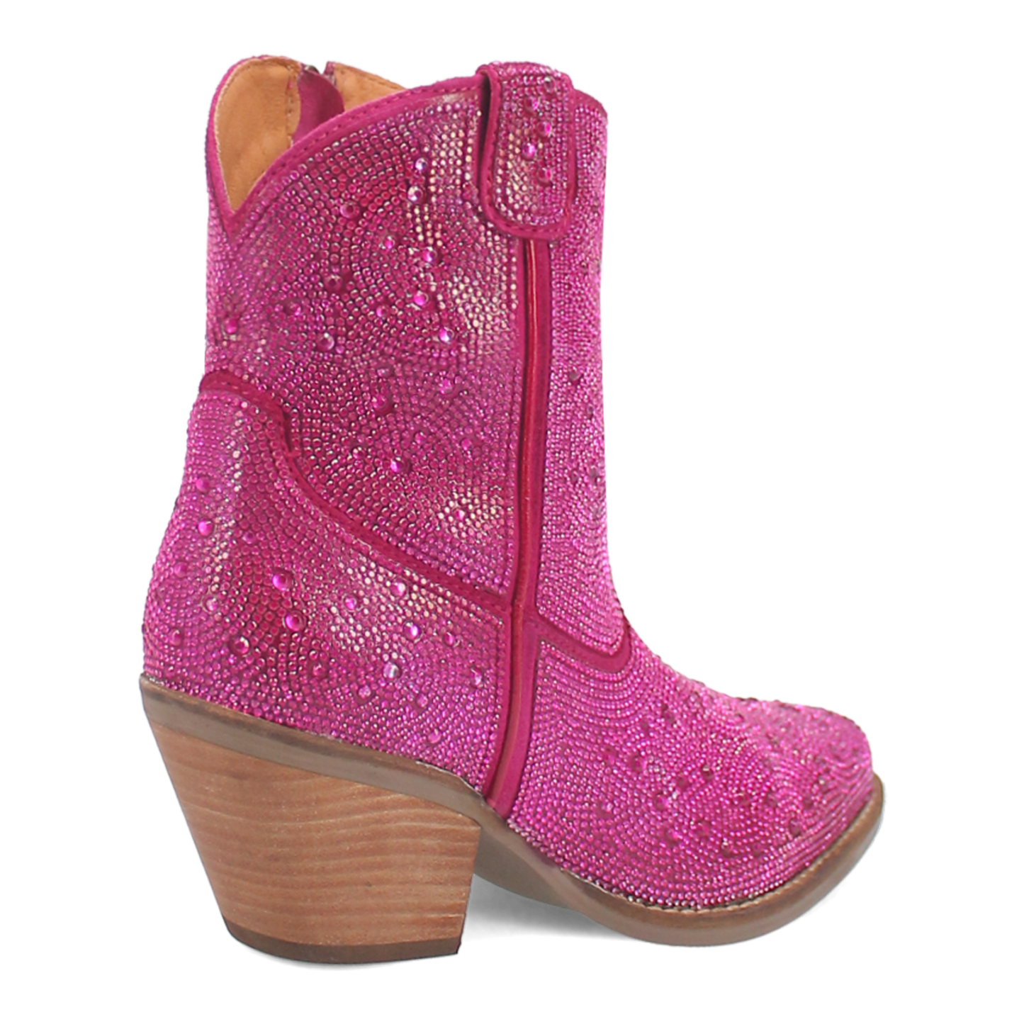 Angle 10, RHINESTONE COWGIRL LEATHER BOOTIE