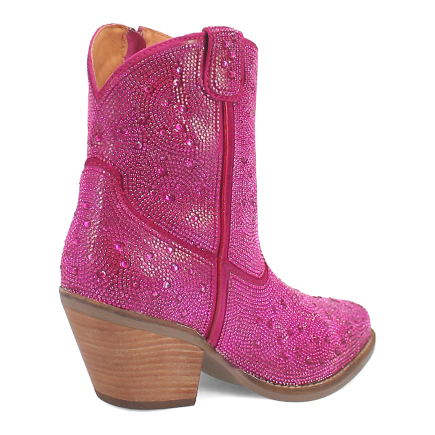 Angle 10, RHINESTONE COWGIRL LEATHER BOOTIE