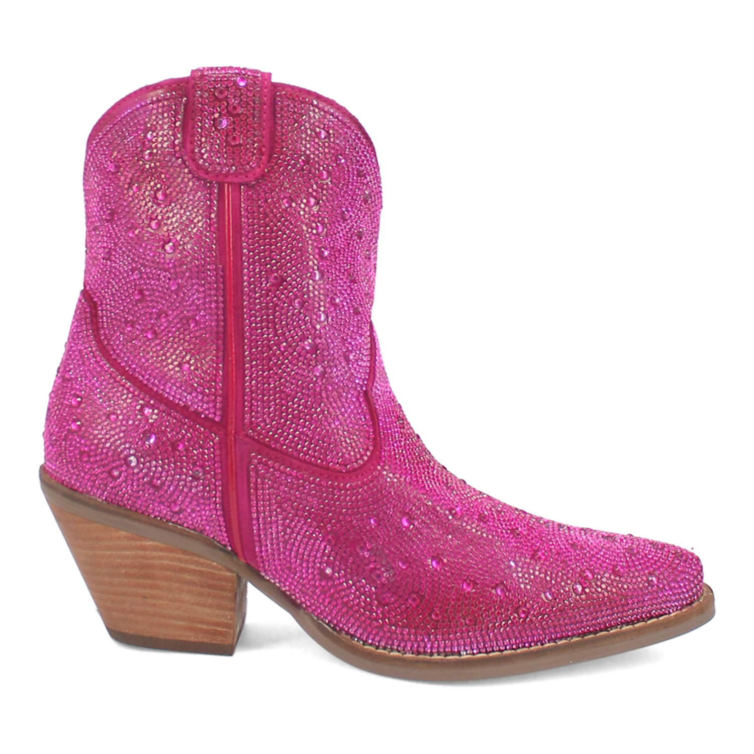 Angle 2, RHINESTONE COWGIRL LEATHER BOOTIE