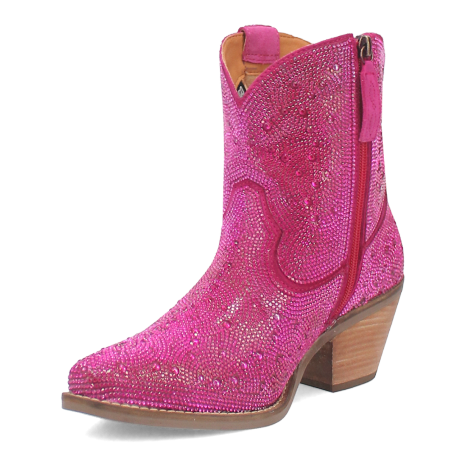 Angle 8, RHINESTONE COWGIRL LEATHER BOOTIE