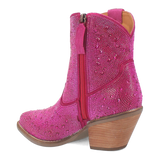 Angle 9, RHINESTONE COWGIRL LEATHER BOOTIE