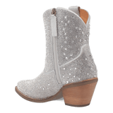 Angle 9, RHINESTONE COWGIRL LEATHER BOOTIE