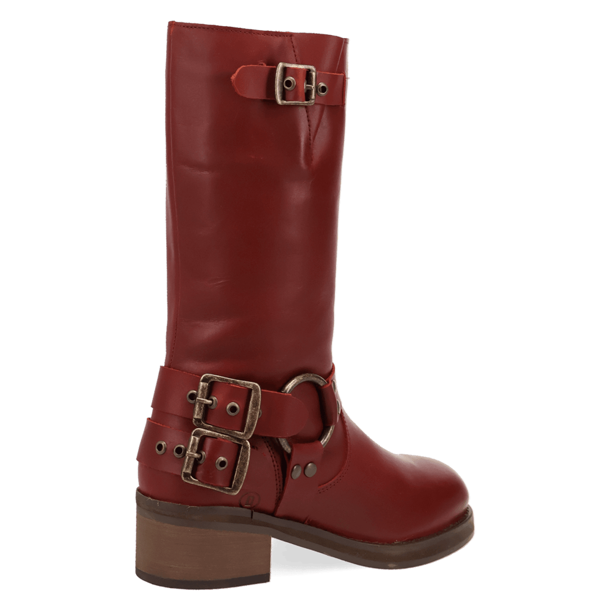 PRODUCT SHOT HARLEE LEATHER BOOT AT 315 DEGREE ANGLE