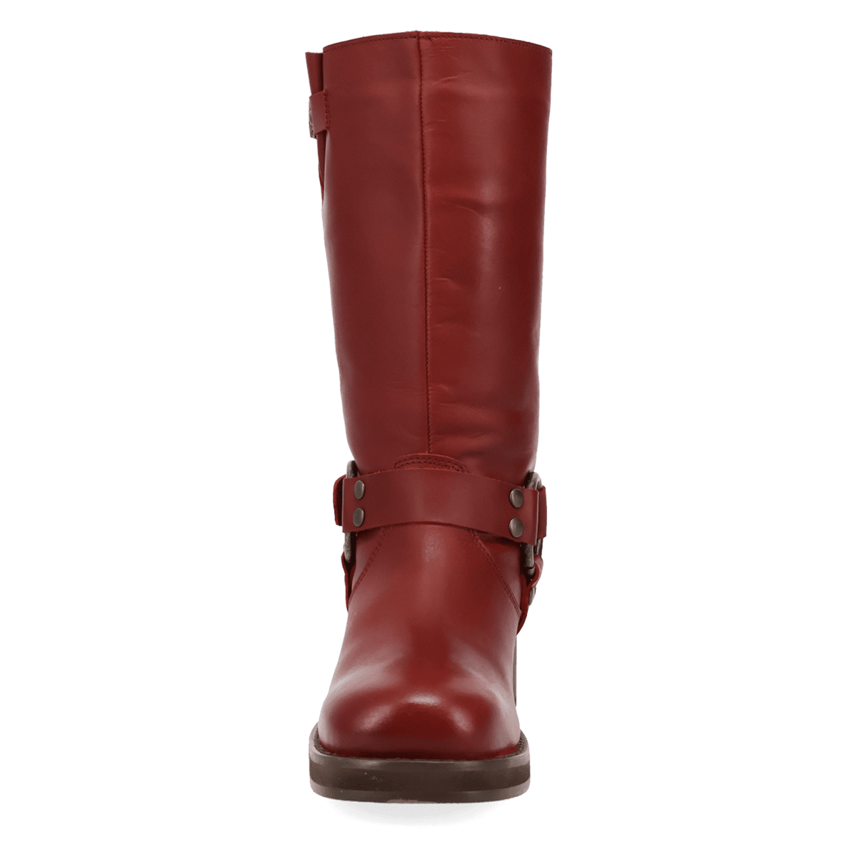 PRODUCT SHOT HARLEE LEATHER BOOT AT FRONT ANGLE
