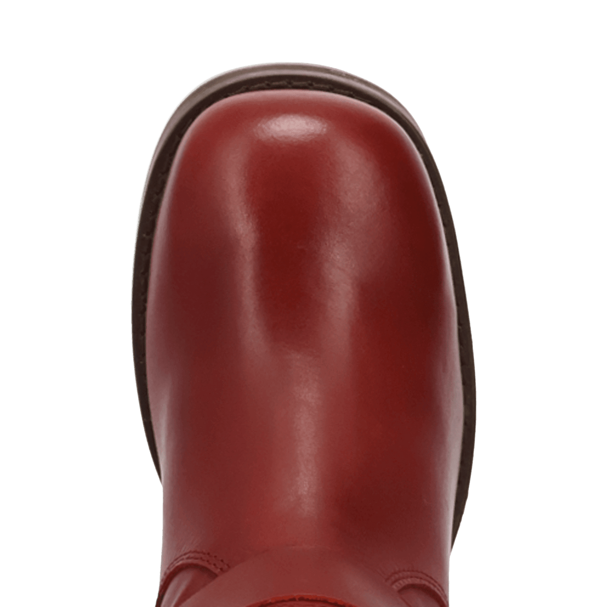 PRODUCT SHOT HARLEE LEATHER BOOT AT TOE ANGLE