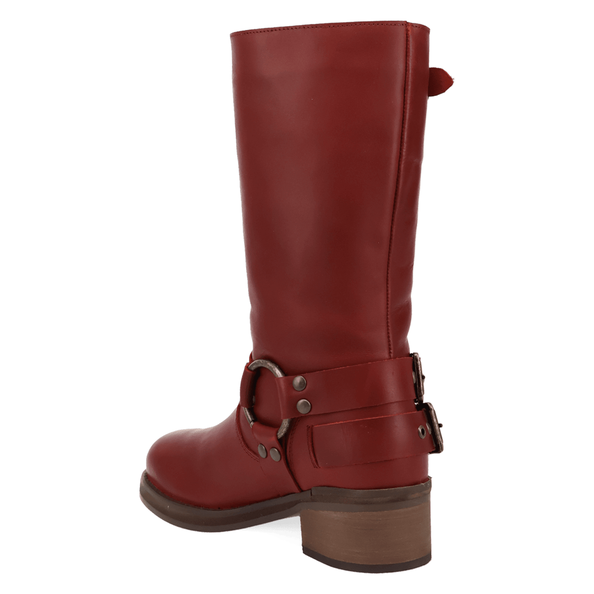 PRODUCT SHOT HARLEE LEATHER BOOT AT 270 DEGREE ANGLE