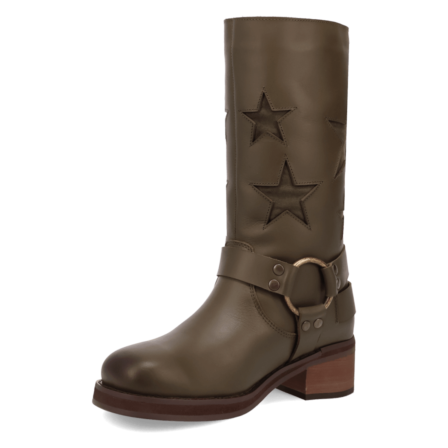 PRODUCT SHOT BLACKLIST LEATHER BOOT AT 225 DEGREE ANGLE