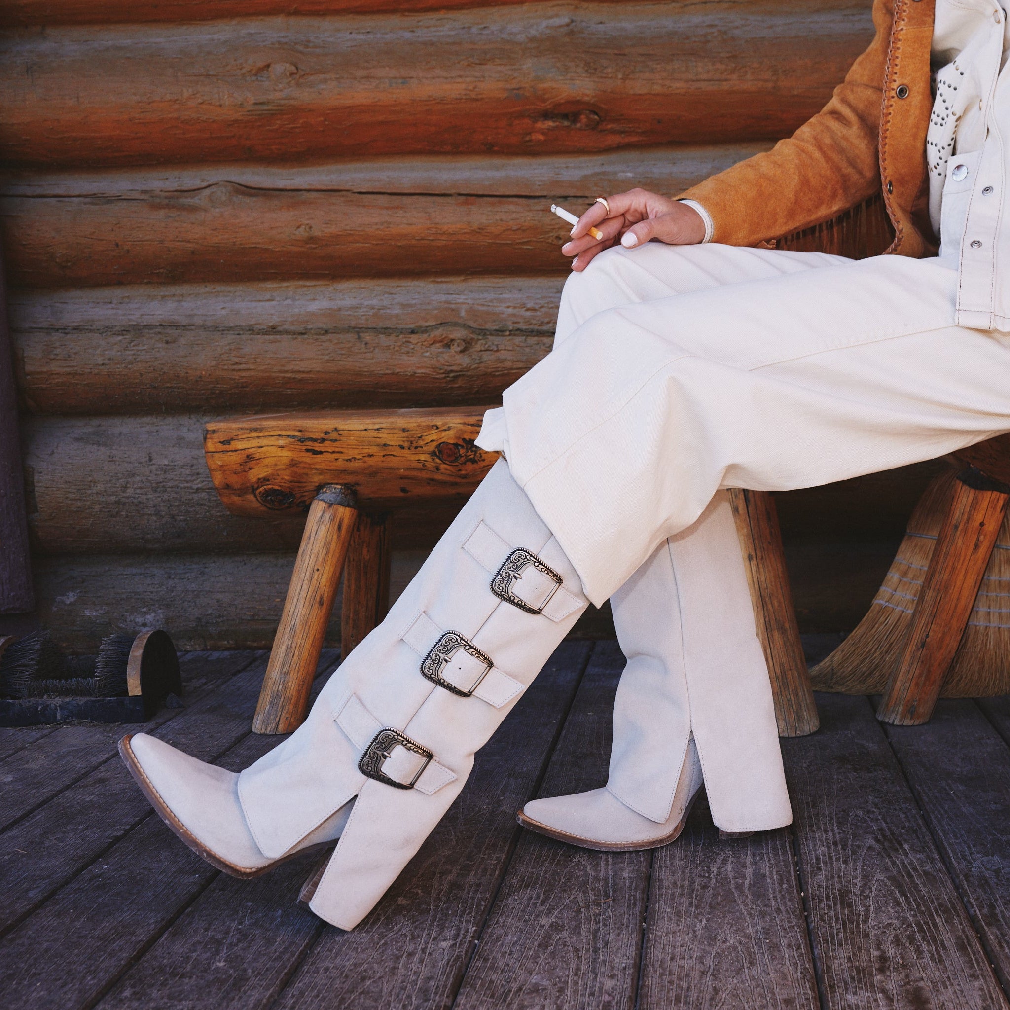 BUCKLE BUNNY SUEDE LEATHER BOOT – Dingo1969