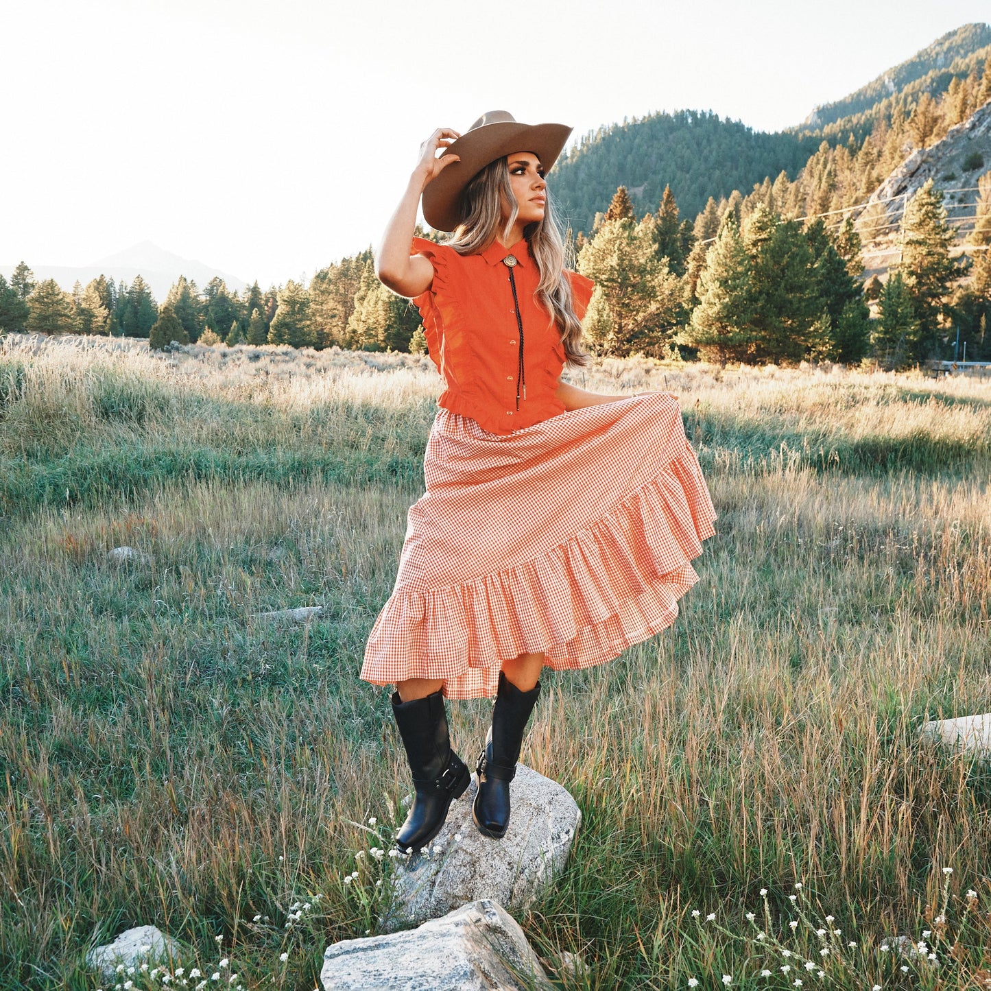 MOLLY LEATHER HARNESS BOOT