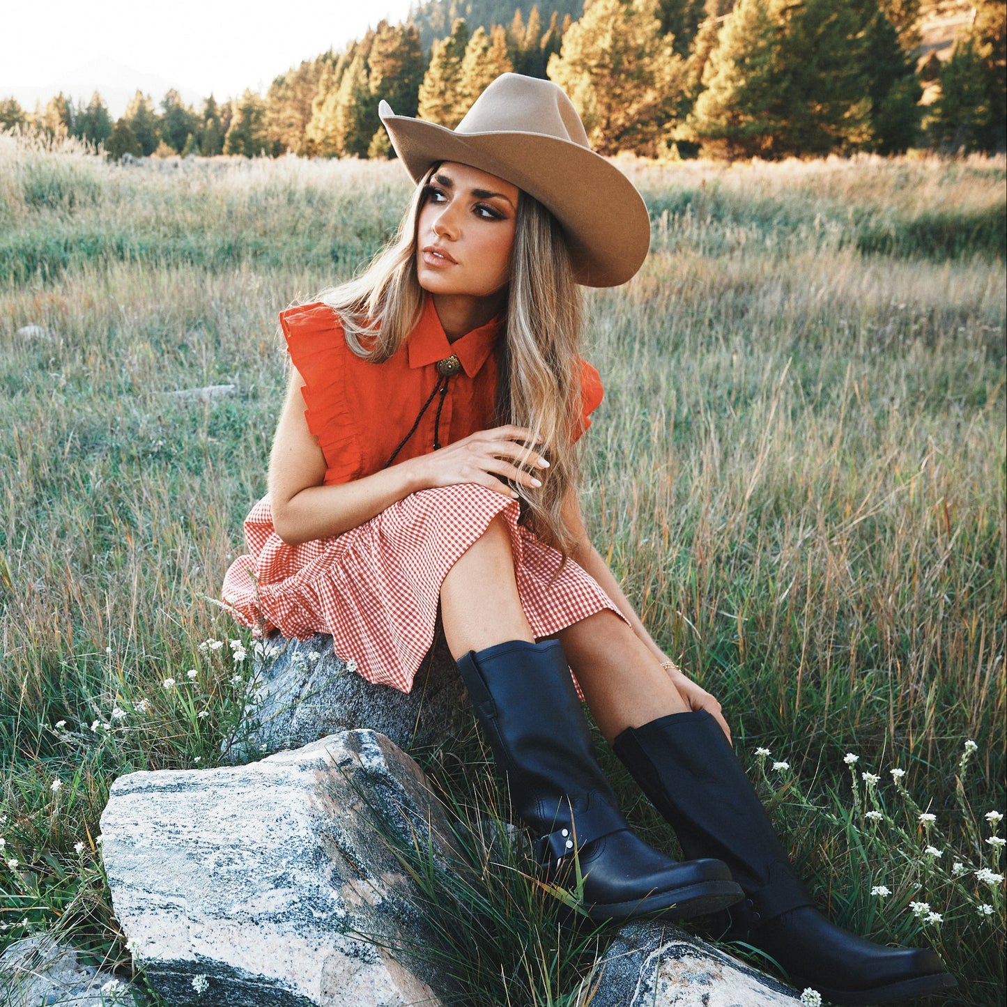 MOLLY LEATHER HARNESS BOOT