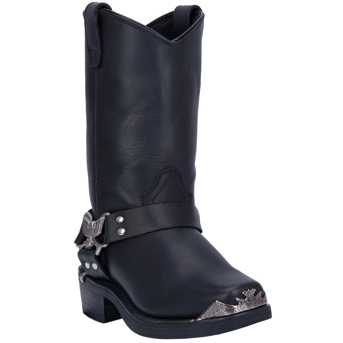 Angle 1, CHOPPER LEATHER HARNESS BOOT